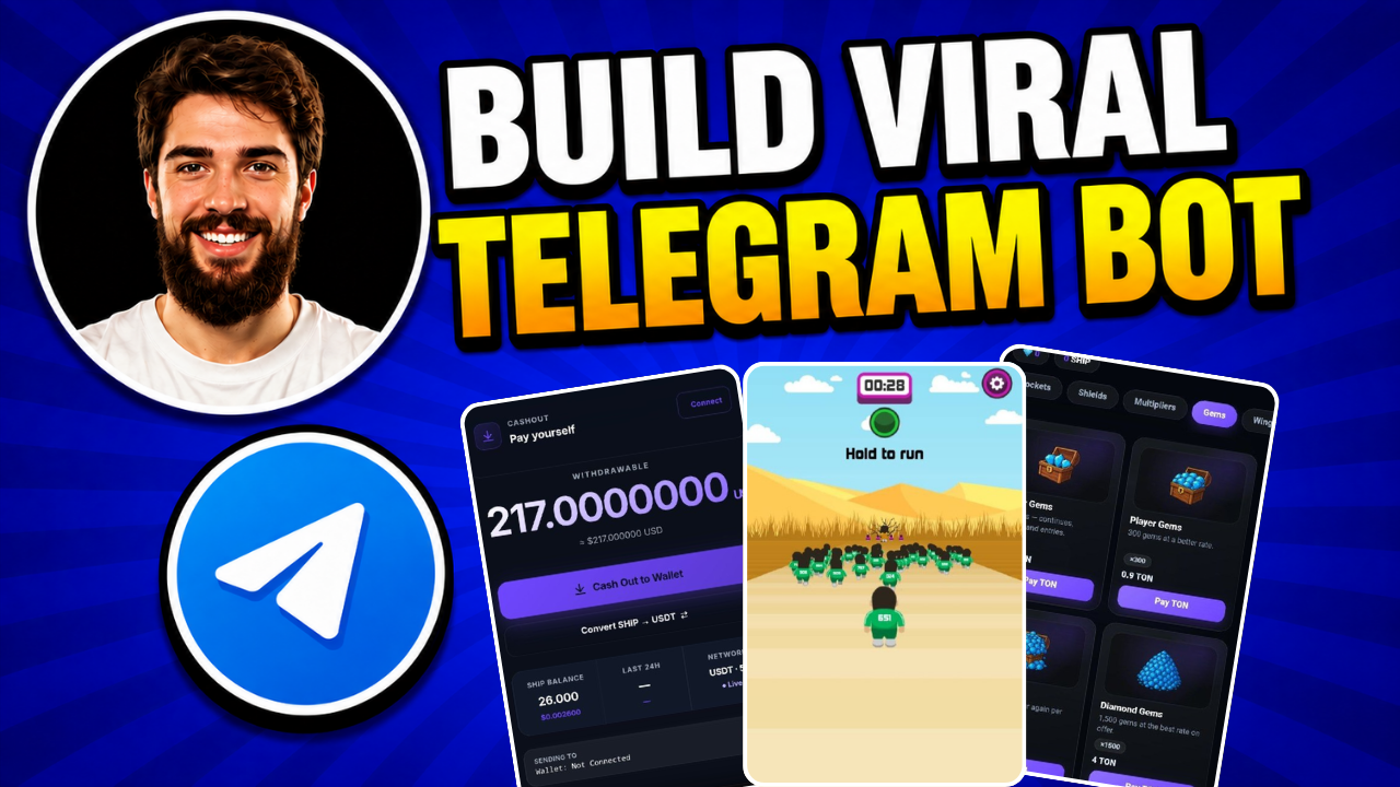 Full Telegram Crypto Play-to-Earn Mini App
